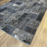 Hoom Rugs Patchwork Gri El Dokuma Kilim