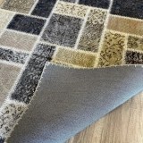 Hoom Rugs Patchwork Krem Gri Siyah El Dokuma Kilim