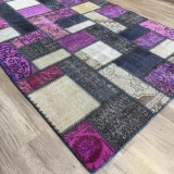 Hoom Rugs Patchwork Mor El Dokuma Kilim