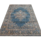 Hoom Rugs Petra 18 Mavi Makine Halısı