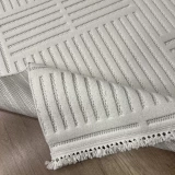 Hoom Rugs Prag 9206 Krem Modern Makina Halısı