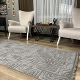 Hoom Rugs Prag 9210 Gri Modern Makina Halısı