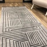 Hoom Rugs Prestij Eko 339 Açık Gri Dekoratif Yıkanabilir Kilim