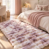 Hoom Rugs Rabbit 420 Multi Lila Çift Renkli Peluş Halı