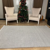 Hoom Rugs Vega S5486A Açık Gri Hav Toz Vermez Hasır Dokuma Modern Makina Halısı