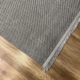 Hoom Rugs Vega S5486A Açık Gri Hav Toz Vermez Hasır Dokuma Modern Makina Halısı