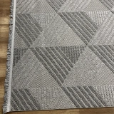 Hoom Rugs Vega S5505A Açık Gri Hav Toz Vermez Hasır Dokuma Modern Makina Halısı