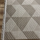 Hoom Rugs Vega S5505A Vizon Bej Hav Toz Vermez Hasır Dokuma Modern Makina Halısı