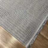 Hoom Rugs Vega S5511A Açık Gri Hav Toz Vermez Hasır Dokuma Modern Makina Halısı