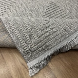 Hoom Rugs Vega S5511A Açık Gri Hav Toz Vermez Hasır Dokuma Modern Makina Halısı