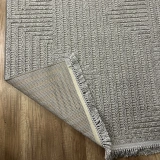 Hoom Rugs Vega S5511A Açık Gri Hav Toz Vermez Hasır Dokuma Modern Makina Halısı