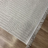 Hoom Rugs Vega S5511A Krem Bej Hav Toz Vermez Hasır Dokuma Modern Makina Halısı