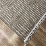 Hoom Rugs Vega S5511A Vizon Bej Hav Toz Vermez Hasır Dokuma Modern Makina Halısı