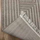 Hoom Rugs Vega S5511A Vizon Bej Hav Toz Vermez Hasır Dokuma Modern Makina Halısı