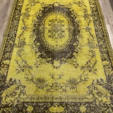 Hoom Rugs Vintage Hardal Kahve Çiçekli 165x265 4,37 M2 Vintage Halı