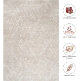 Hoom Rugs Vizyon 3502 Bej Modern Akrilik Halı