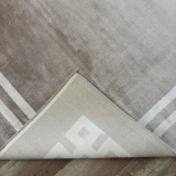 Hoom Rugs York 204 Krem Bej Çerçeveli Modern Salon Halısı