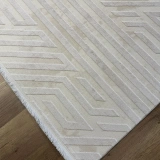 İpek Halı Gaspara 14973 Krem Modern Salon Halısı