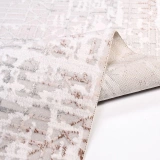 İpek Mekik Halı Filiya 11256 Krem Modern Salon Halısı