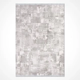 İpek Mekik Halı Filiya 11352 Krem Gri Modern Salon Halısı