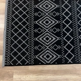 Luxess Halı Cool 405 Siyah Yıkanabilir Kilim