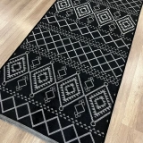 Luxess Halı Cool 405 Siyah Yıkanabilir Kilim