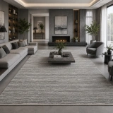 Luxess Halı Lima 1182 Gri Modern Akrilik Salon Halısı