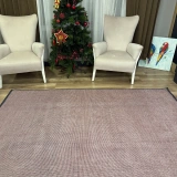 Luxess Kilim Pink Hav Toz Vermez Kaymaz Kolay Kullanımlı Yıkanabilir Düz Renk Kilim