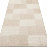 Eko Halı Mono 01 Beige Kaymaz Tabanlı Kilim