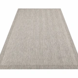 Eko Halı Mono 02 Grey Kaymaz Tabanlı Kilim