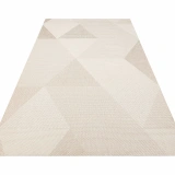 Eko Halı Mono 03 Beıge Kaymaz Tabanlı Kilim