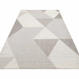 Eko Halı Mono 03 Grey Kaymaz Tabanlı Kilim
