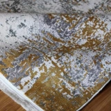 Sanat Halı Doku 1091 Gri Hardal Modern Halı