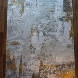 Sanat Halı Doku 1091 Gri Hardal Modern Halı