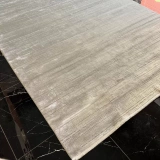 Sanat Halı Doku 3738 Gri Düz Modern Salon Halısı