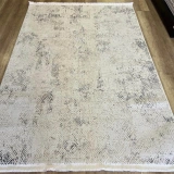 Sanat Halı Hera 3595 Beyaz Gri Modern Salon Halısı