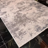 Sanat Halı Mira 3574 Krem Gri Modern Salon Halısı