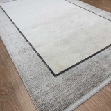 Hoom Rugs Elegant 10512 Krem Gri Üst Segment Salon Halısı