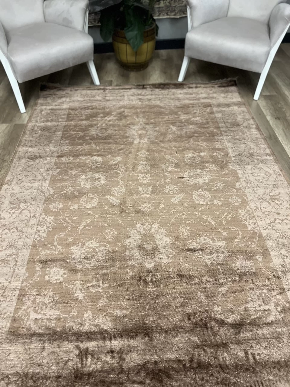 Hoom Rugs Overdye 501 Vizon Doğal Bambu Viskon Halı