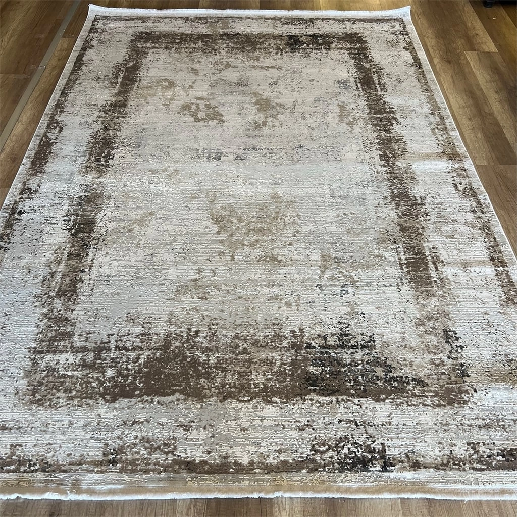 Hoom Rugs Exclusive Miami 60543/070 Krem Antrasit Modern Salon Halısı