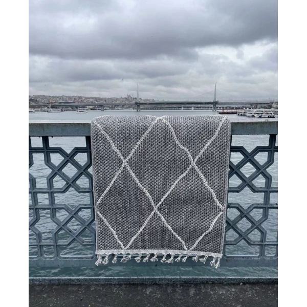 Eko Halı Soho SH 02 Grey Hav Toz Vermez Hasır Dokuma Modern Makine Halısı