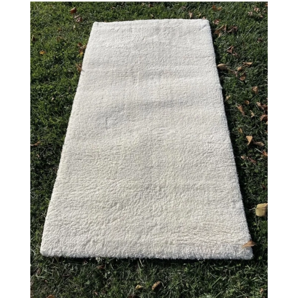 Hoom Rugs Shaggy 1006 Beyaz Modern Shaggy Halı