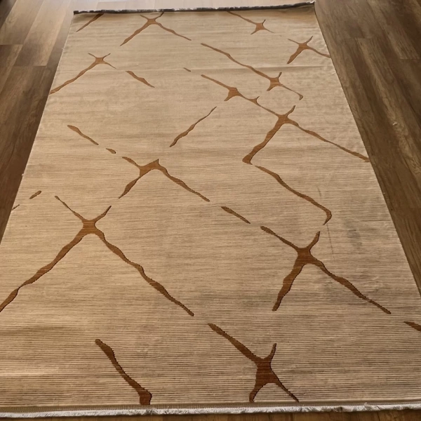 İpek Halı Roxanne 17171 Bakır Modern Salon Halısı