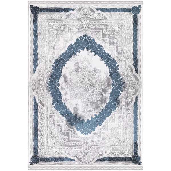İpek Mekik Halı Blossom 13624 Mavi Klasik Salon Halısı