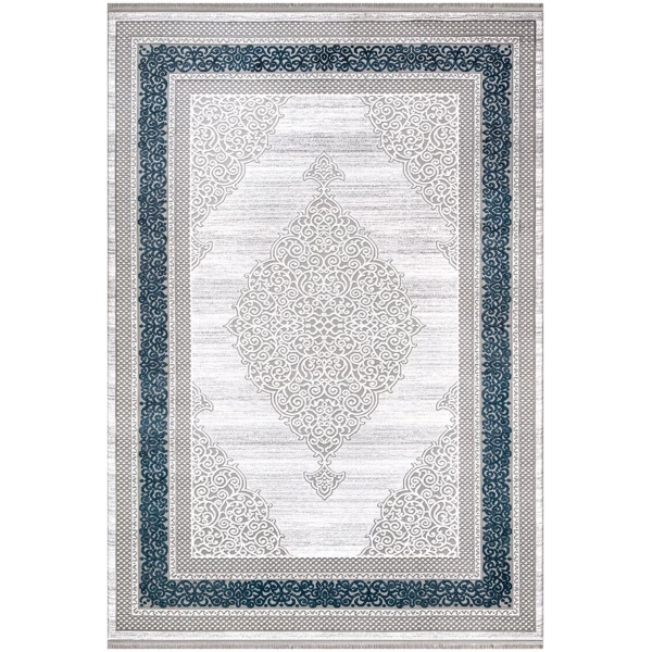 İpek Mekik Halı Sardes 6926 A Gri Mavi