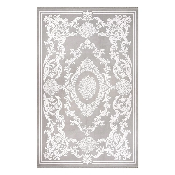 İpek Mekik Halı Sardes 6938 A Gri Modern Salon Halısı