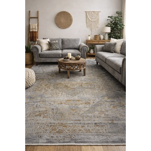 Hoom Rugs Exclusive Aura 8598 Silver Özel Salon Halısı