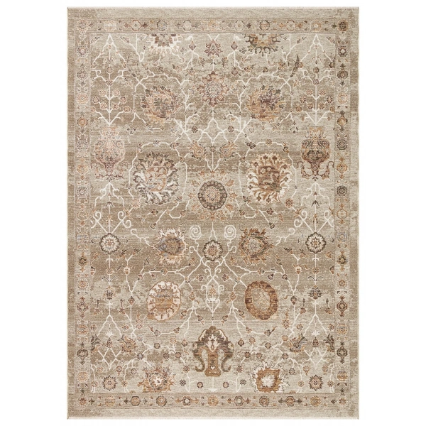 Eko Halı Sofia SOF 05 Cream Gold Uşak Motifli Renkli Makine Halısı