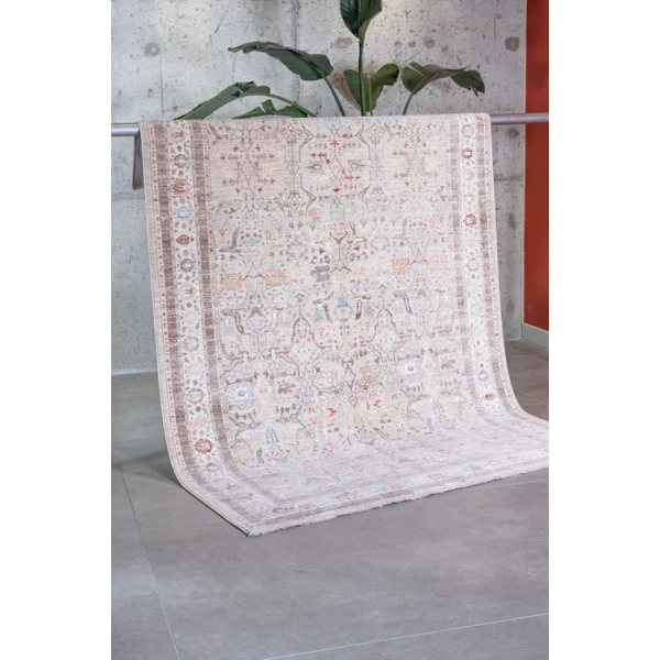 Apex Halı Ambiance 2931 Krem Geleneksel Desenli Makine Halısı