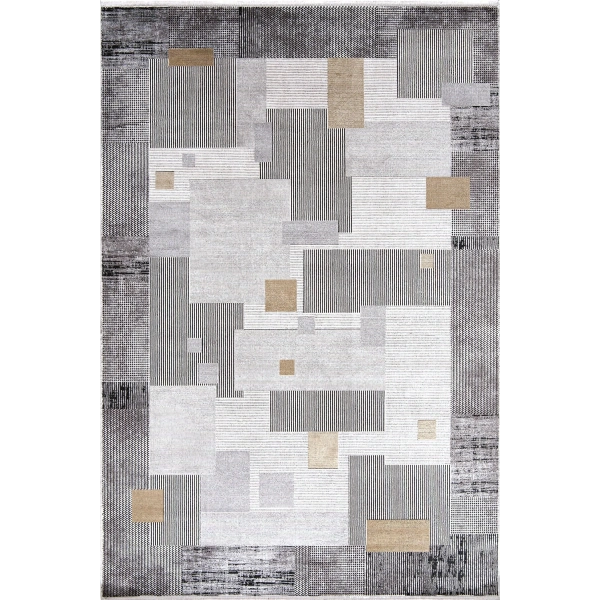 Hoom Rugs Natural 1709 Gri Sarı Klasik Salon Halısı